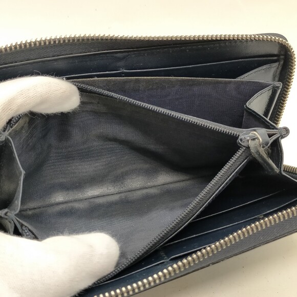 Gucci Long Wallet Navy Blue Leather #194303G17 - Picture 6 of 7